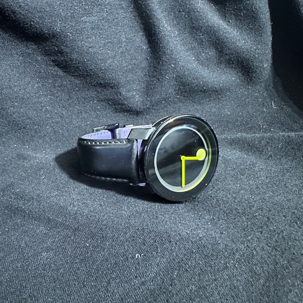 Movado Bold 42MM black and green unisex watch